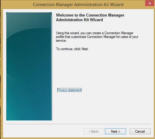 Connection Manager Administration Kit Wizard