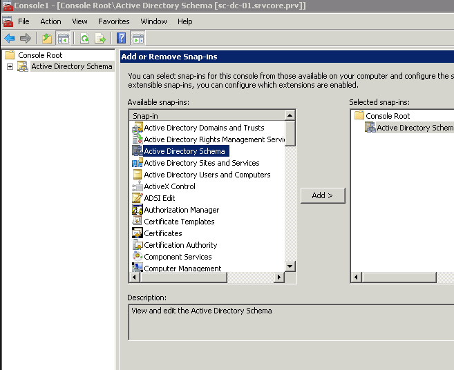 Active Directory Schema