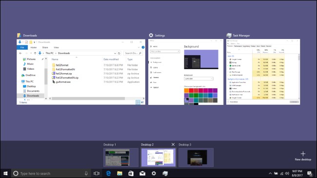 Active Window in Windows 10