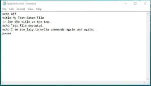 file batch