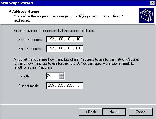 DHCP Scope