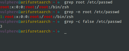 Grep example