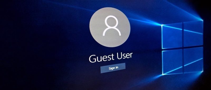 windows 10 guest vs user account