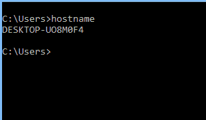 hostname command