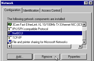 NetBEUI (not NetBIOS)