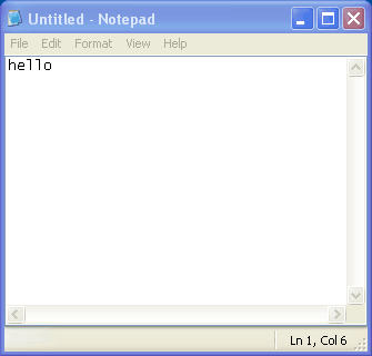ASCII File example