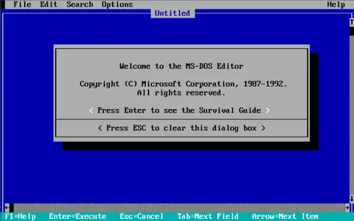 Config.sys is editable in MS-DOS Editor
