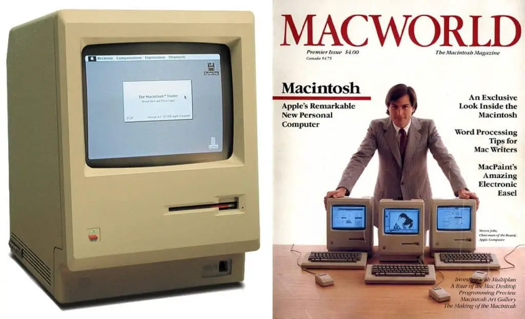 First Macintosh - Steve Jobs cover Macworld Magazine