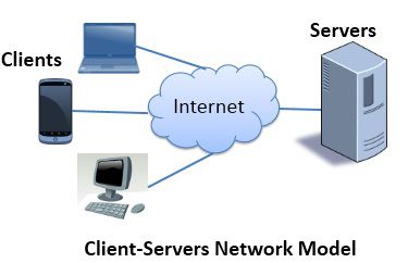 Network Clients connected to the server through the internet