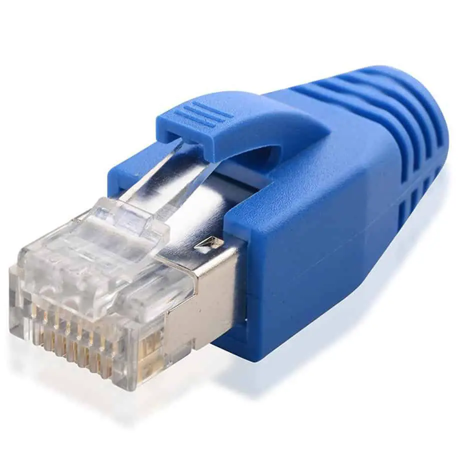 RJ-45 Connector - most widely used connect to Network Interface Cards