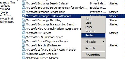  System Attendant (Exchange Server)