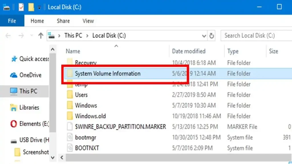 What is the System Volume Information Folder?