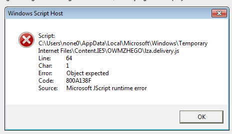 le script windows a une erreur au démarrage xp