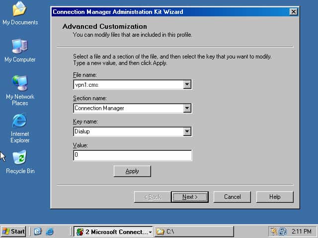 Microsoft Connection Manager