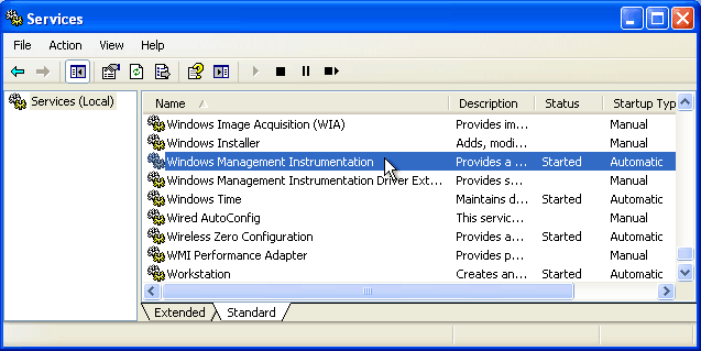 Windows Management Instrumentation (WMI)