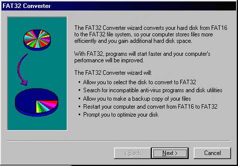 fat32 filesystem converter