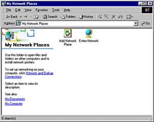 how to open my network places in windows 10