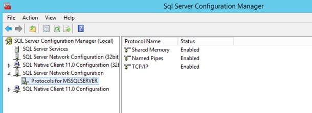 Named Pipes enable in SQL Server