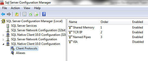 Configuring Net-Libraries