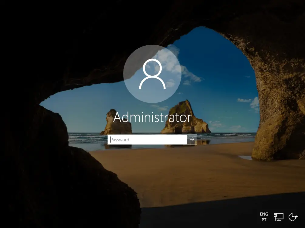 Windows Login Screen