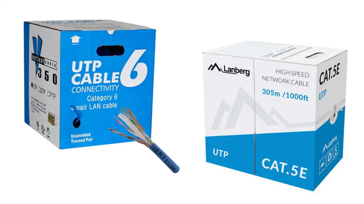 Difference between UTP cable CAT5 and CAT6