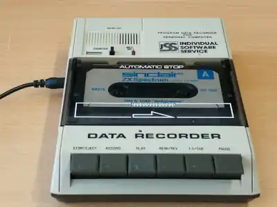 Tape recorder for loading games on ZX Spectrum
