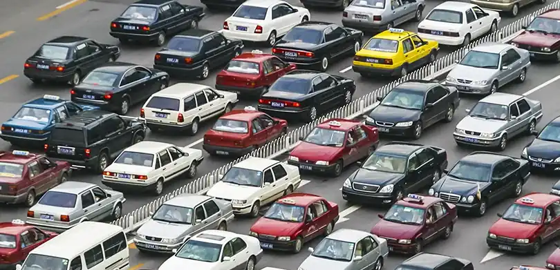 Problem: Traffic; Solution: More roads; Secondary Problem: more cars