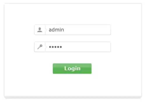 Login / password: admin / admin 