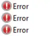 Error type event