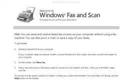 Step-by-step guide to set up Windows Fax and Scan on Windows Vista and above.