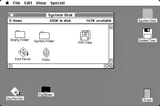Macintosh user interface