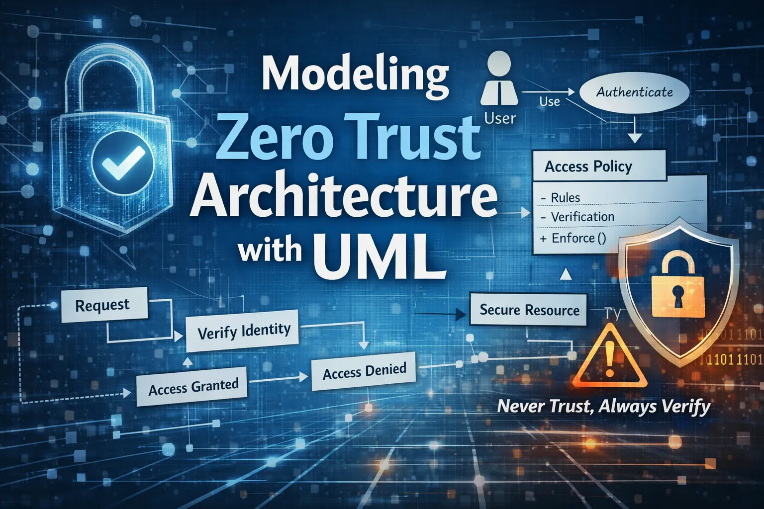 Modeling Zero Trust Architecture with UML: A Visual Guide for Secure Design